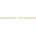 0.20CT 14K Y/G DIAMOND PAPER CLIP LINK BRACELET