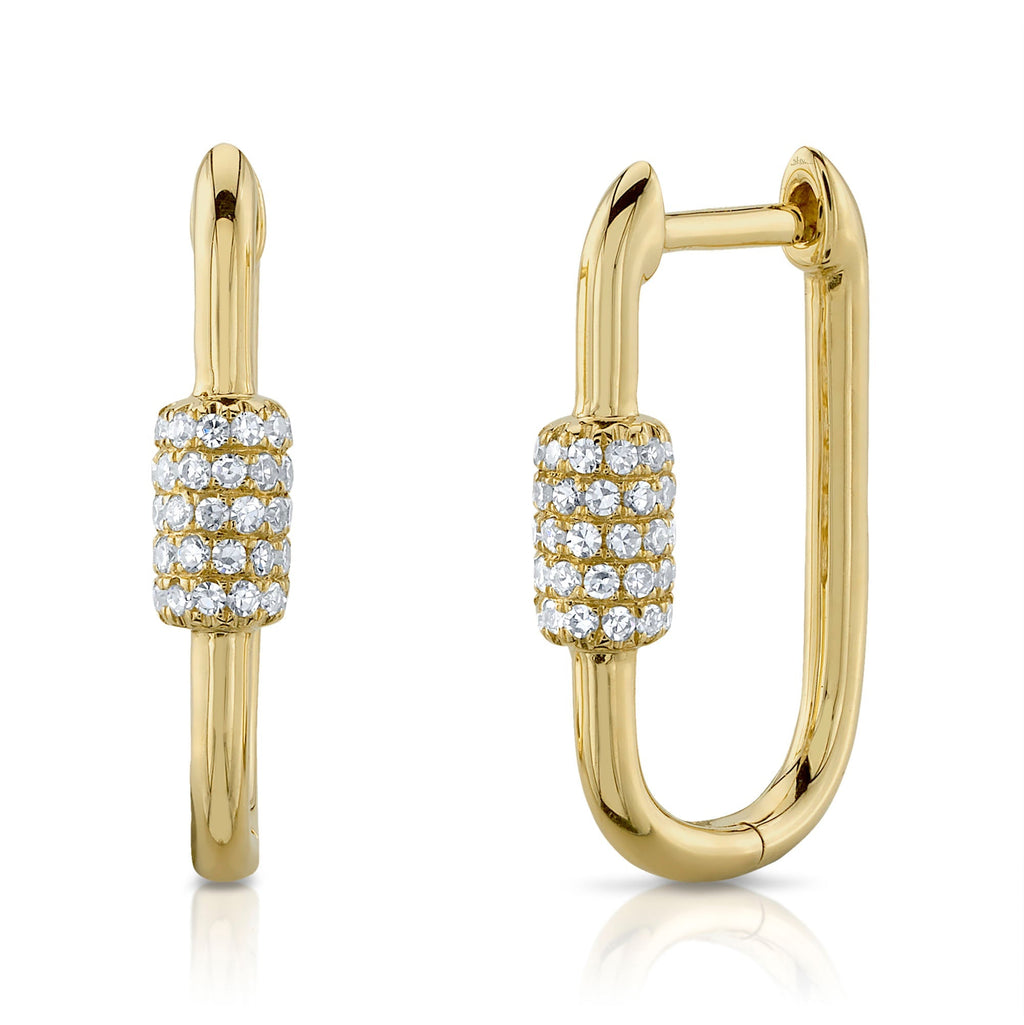 0.24CT 14K Y/G DIAMOND EARRING
