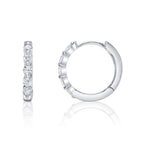 0.24CT 14K W/G DIAMOND HUGGIE EARRING