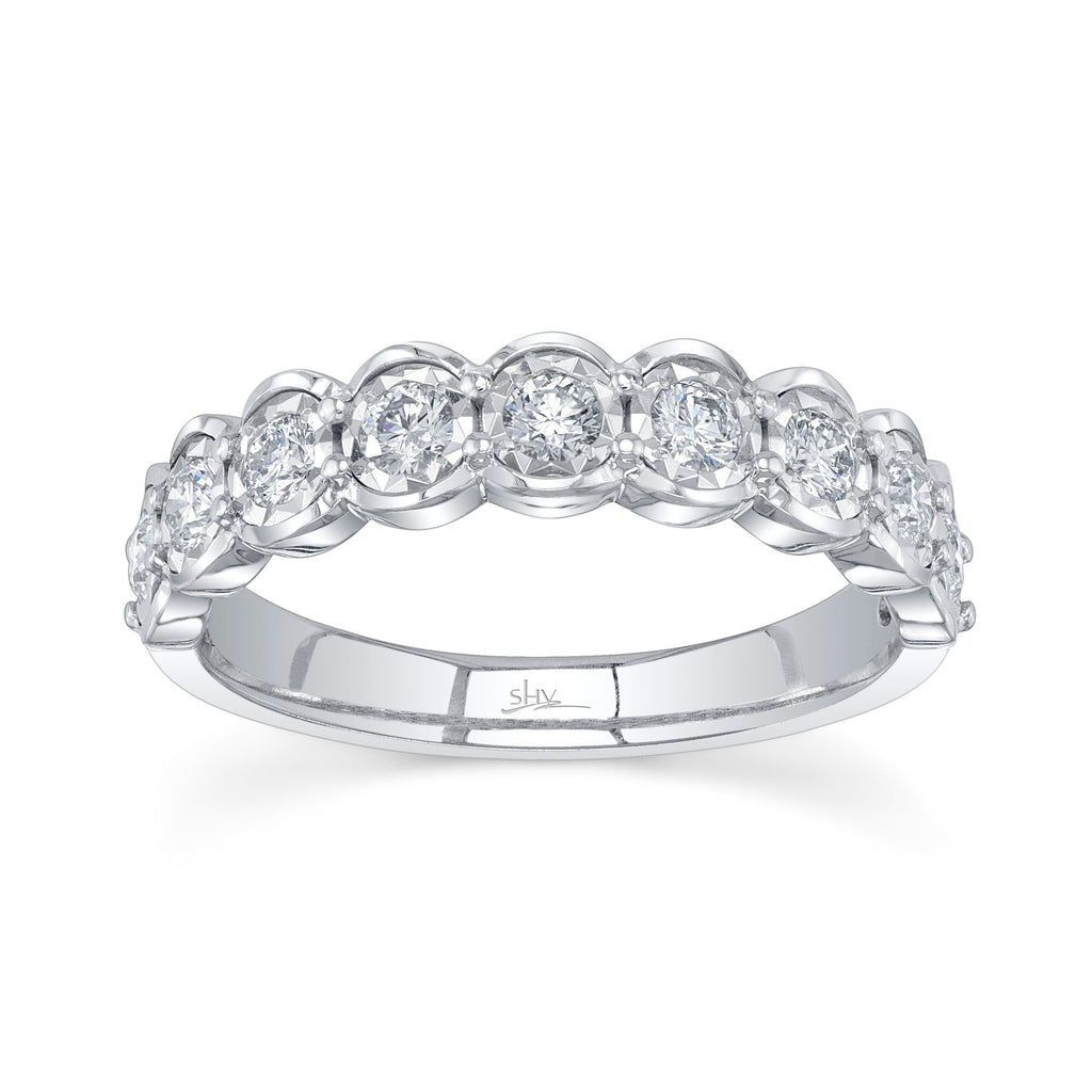0.52CT 14K W/G DIAMOND LADY'S BAND