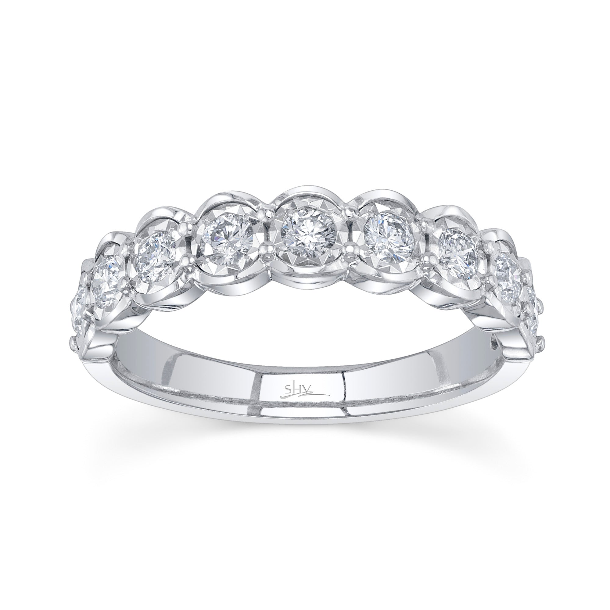 0.52CT 14K W/G DIAMOND LADY'S BAND