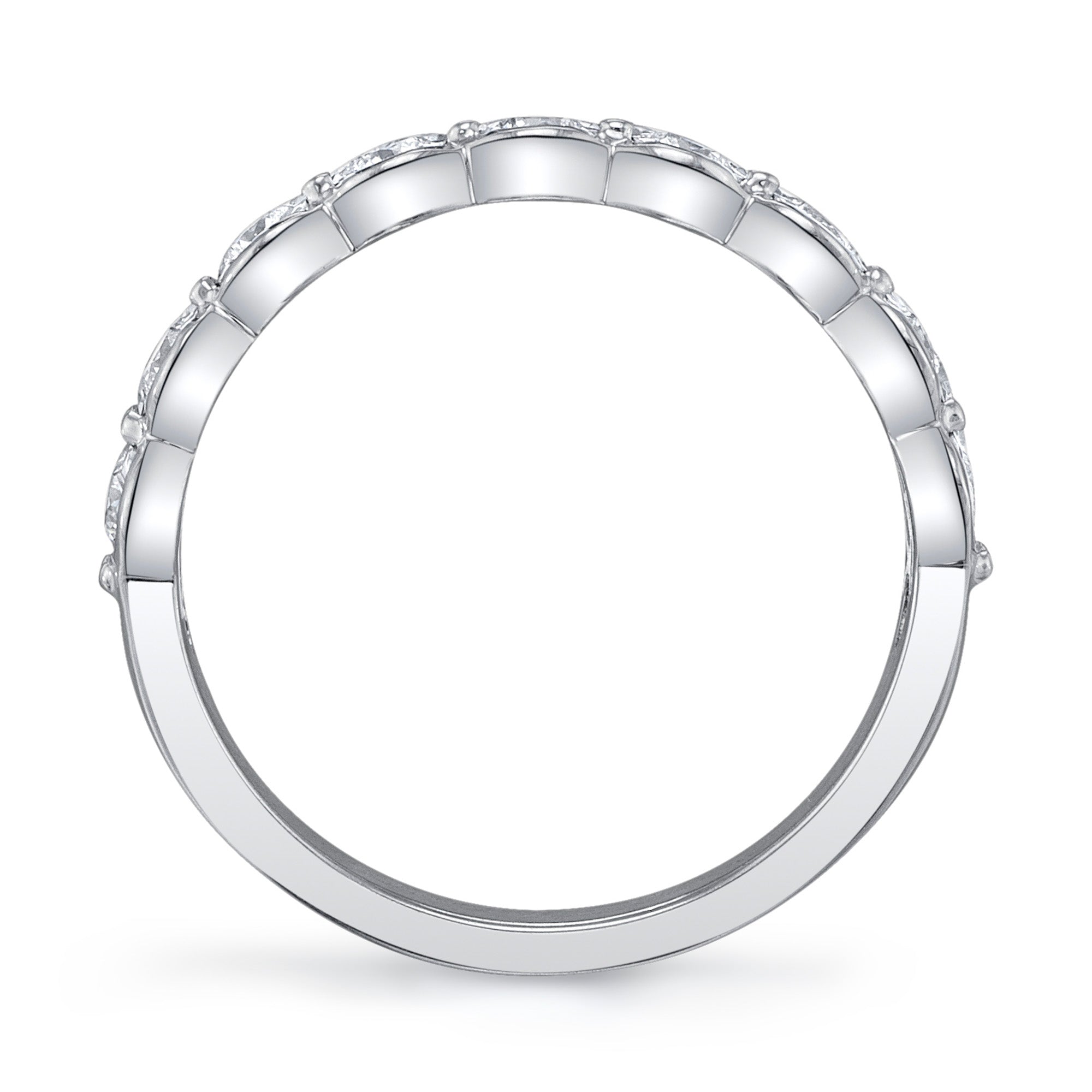 0.52CT 14K W/G DIAMOND LADY'S BAND