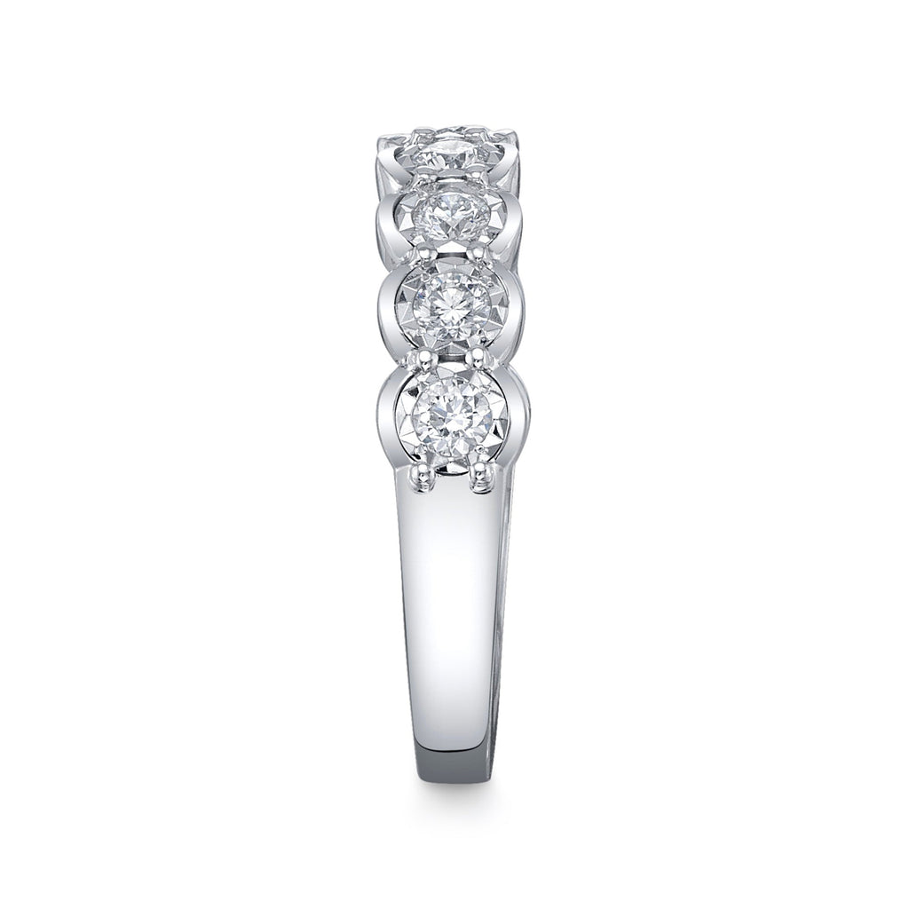 0.52CT 14K W/G DIAMOND LADY'S BAND