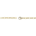 0.41CT 14K Y/G DIAMOND PAPER CLIP LINK BRACELET