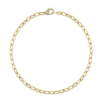 0.42CT 14K Y/G DIAMOND PAPER CLIP LINK NECKLACE