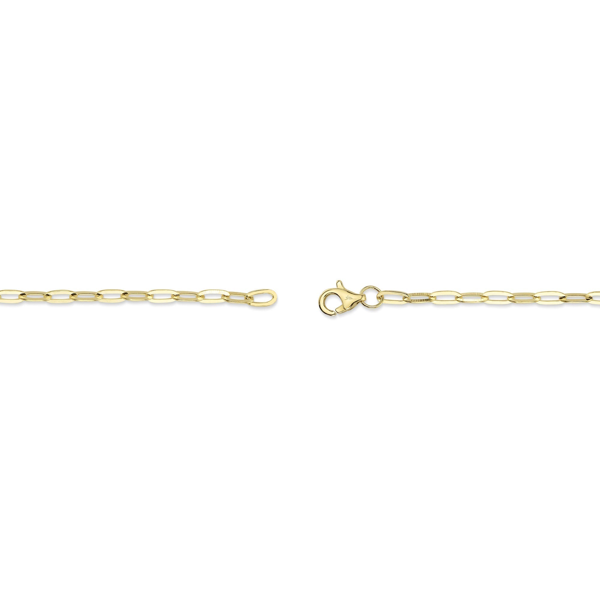 14K Y/G CULTURED PEARL PAPER CLIP LINK BRACELET