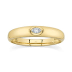 0.08CT 14K Y/G DIAMOND MARQUISE BEZEL BAND