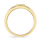 0.08CT 14K Y/G DIAMOND MARQUISE BEZEL BAND