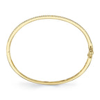 1.08CT 14K Y/G DIAMOND BAGUETTE MARQUISE BANGLE