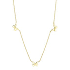 0.23CT 14K Y/G DIAMOND BUTTERFLY NECKLACE