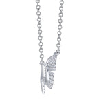 0.15CT 14K W/G DIAMOND BUTTERFLY NECKLACE