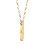 0.20CT 14K Y/G DIAMOND CIRCLE NECKLACE