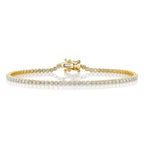 1.91CT 14K Y/G DIAMOND TENNIS BRACELET