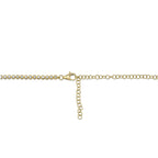 2.89CT 14K Y/G DIAMOND BEZEL TENNIS NECKLACE