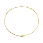 0.46CT 14K Y/G DIAMOND BAGUETTE LATCH LOCK BANGLE