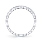 0.35CT 14K W/G DIAMOND PAVE HEXAGON RING