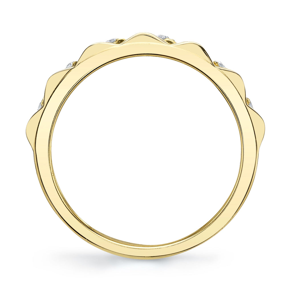 0.26CT 14K Y/G DIAMOND LADY'S BAND