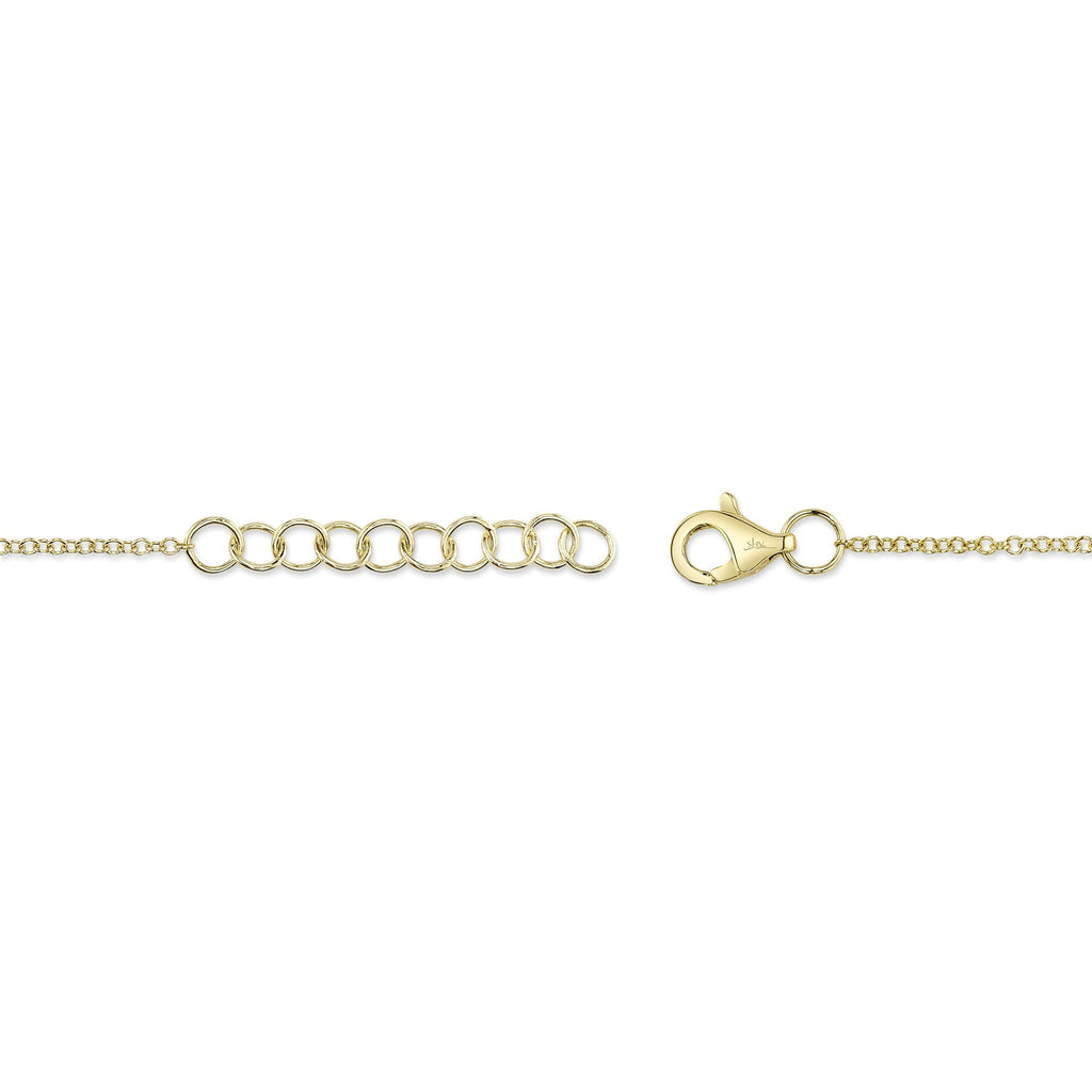 0.26CT 14K Y/G DIAMOND BEZEL BRACELET