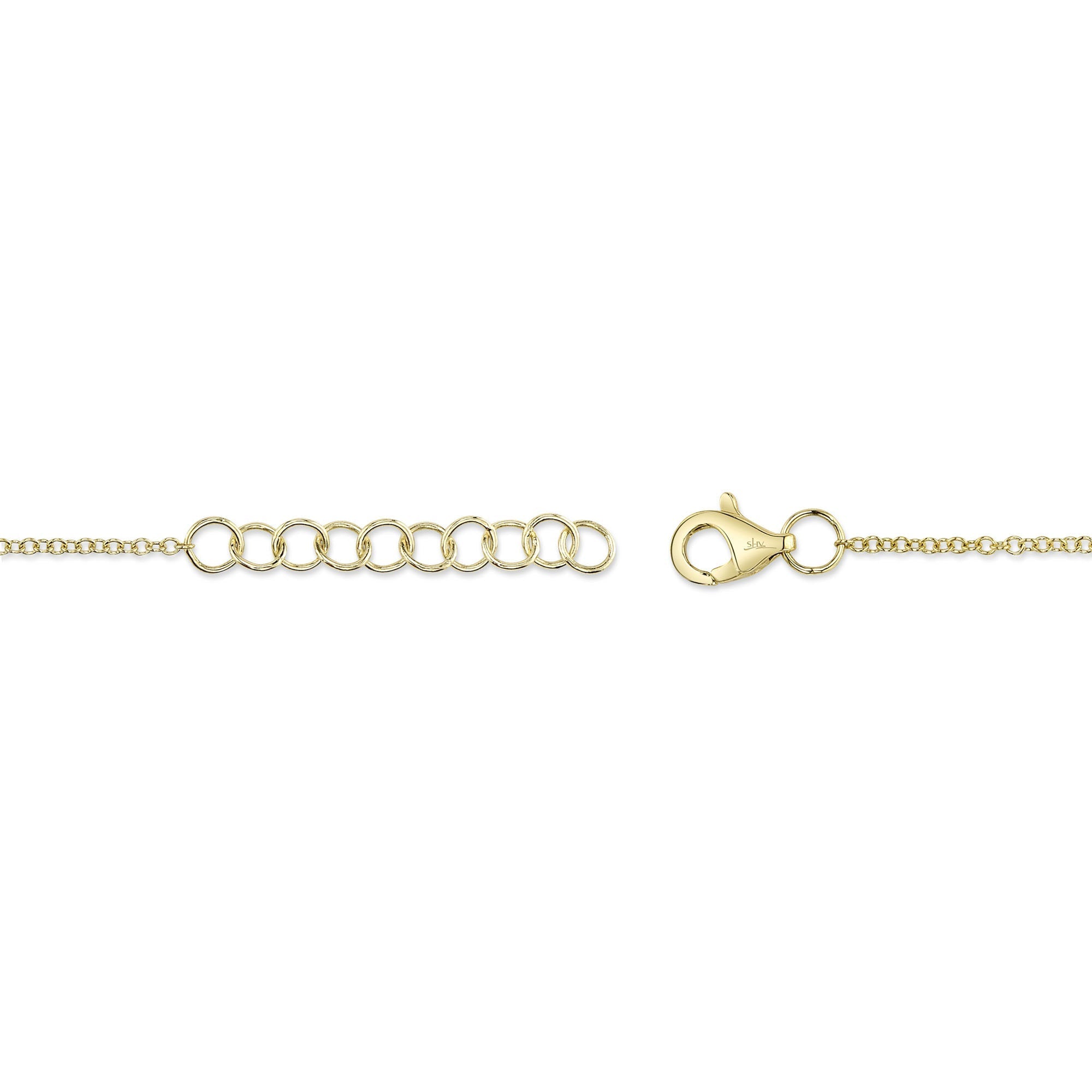 0.26CT 14K Y/G DIAMOND BEZEL BRACELET