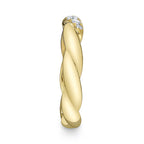 0.12CT 14K Y/G DIAMOND TWISTED BAND