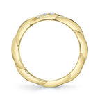 0.12CT 14K Y/G DIAMOND TWISTED BAND