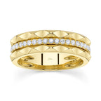 0.26CT 14K Y/G DIAMOND LADY'S BAND