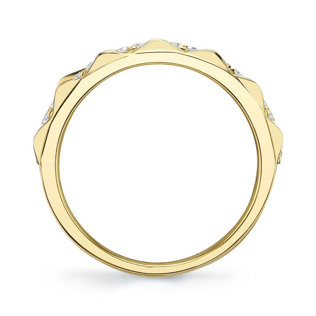 0.26CT 14K Y/G DIAMOND LADY'S BAND