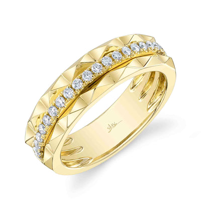 0.26CT 14K Y/G DIAMOND LADY'S BAND