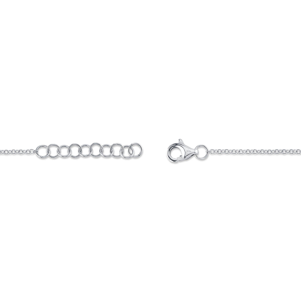0.03CT 14K W/G DIAMOND DRAGONFLY MATTE BRACELET
