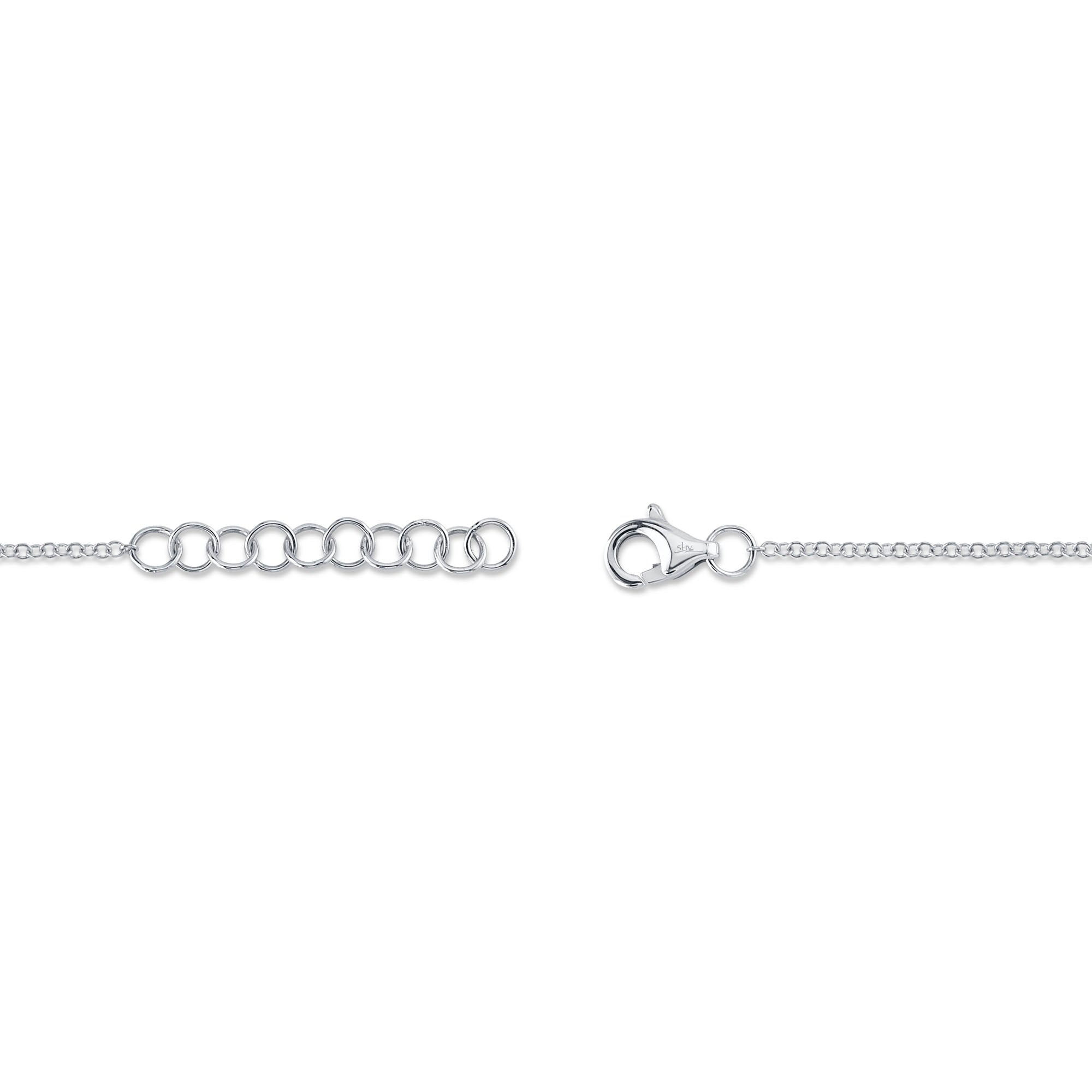 0.03CT 14K W/G DIAMOND DRAGONFLY MATTE BRACELET