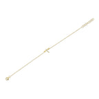 0.03CT 14K Y/G DIAMOND DRAGONFLY MATTE BRACELET