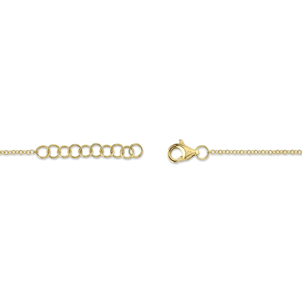 0.03CT 14K Y/G DIAMOND DRAGONFLY MATTE BRACELET