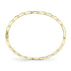 0.13CT 14K Y/G DIAMOND TWISTED BANGLE