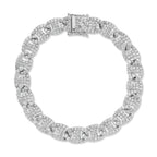 4.05CT 14K W/G DIAMOND LINK BRACELET