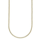 1.41CT 14K Y/G DIAMOND RIBBED NECKLACE