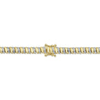 1.41CT 14K Y/G DIAMOND RIBBED NECKLACE