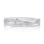 1.64CT 14K W/G DIAMOND BRIDGE BANGLE