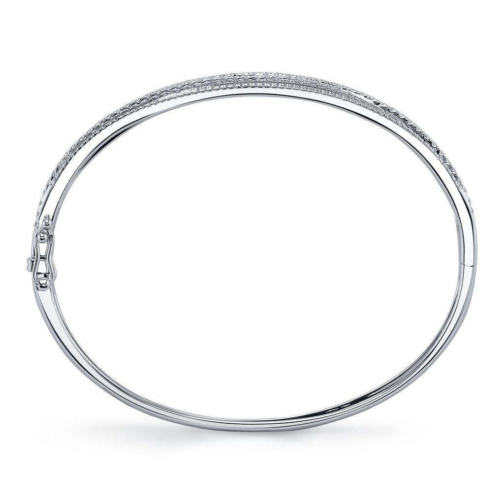 1.64CT 14K W/G DIAMOND BRIDGE BANGLE