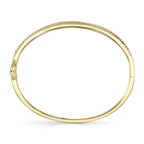 1.64CT 14K Y/G DIAMOND BRIDGE BANGLE