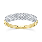 0.37CT 14K2T Y/W DIAMOND PAVE BAND