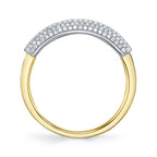 0.37CT 14K2T Y/W DIAMOND PAVE BAND