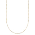 14K Y/G CULTURED PEARL TENNIS NECKLACE