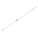 0.11CT 14K W/G DIAMOND STAR OF DAVID BRACELET