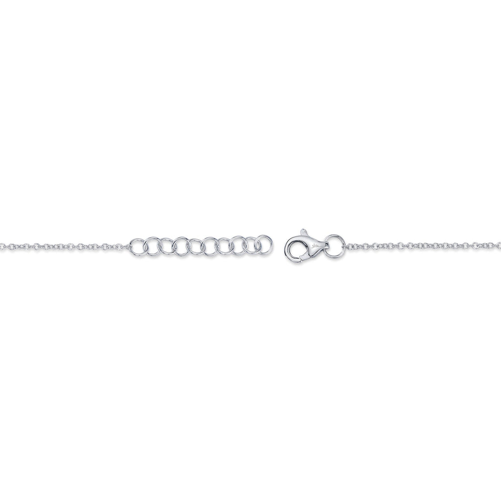 0.11CT 14K W/G DIAMOND STAR OF DAVID BRACELET