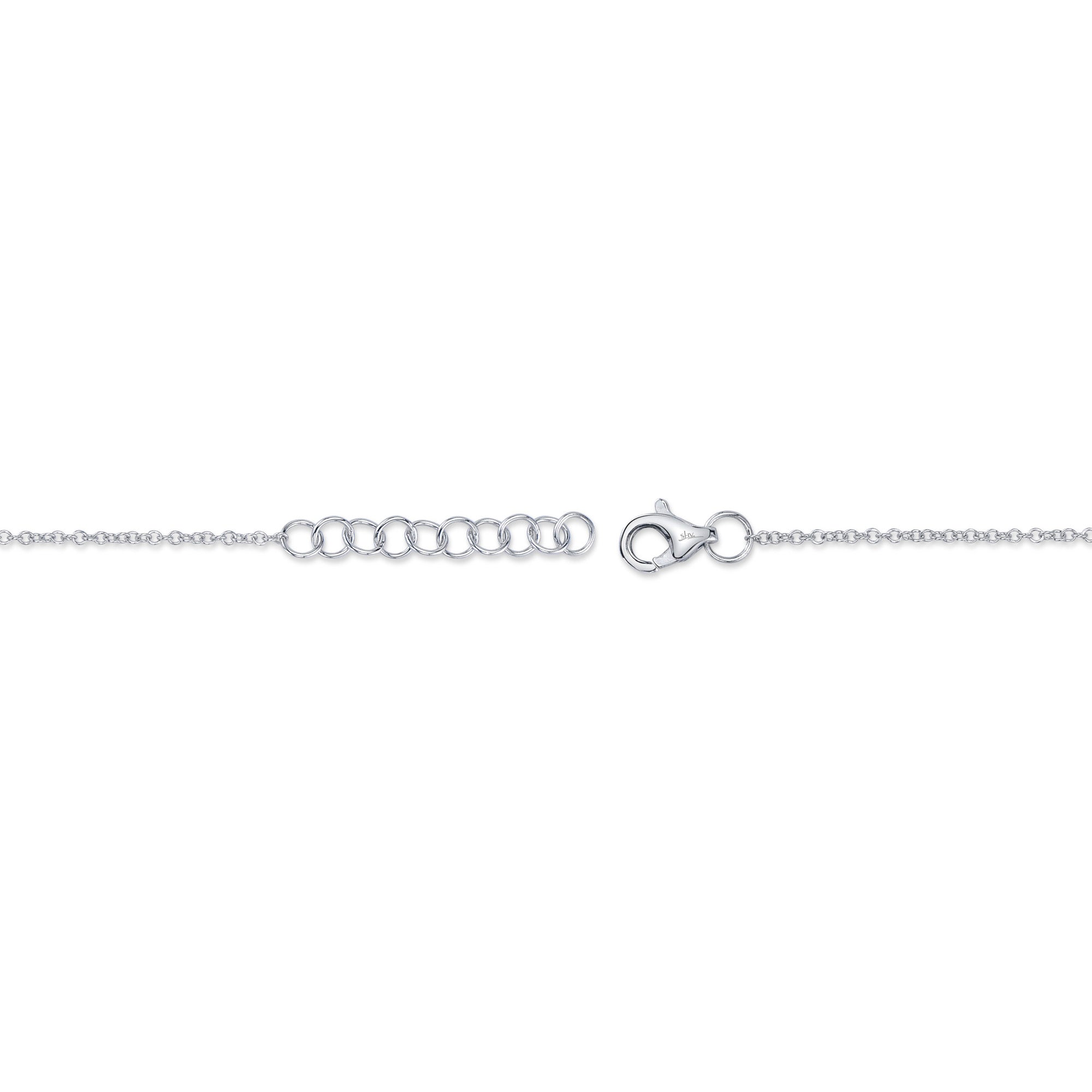 0.11CT 14K W/G DIAMOND STAR OF DAVID BRACELET