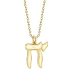 0.30CT 14K Y/G DIAMOND CHAI NECKLACE