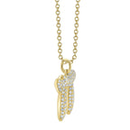 0.30CT 14K Y/G DIAMOND CHAI NECKLACE