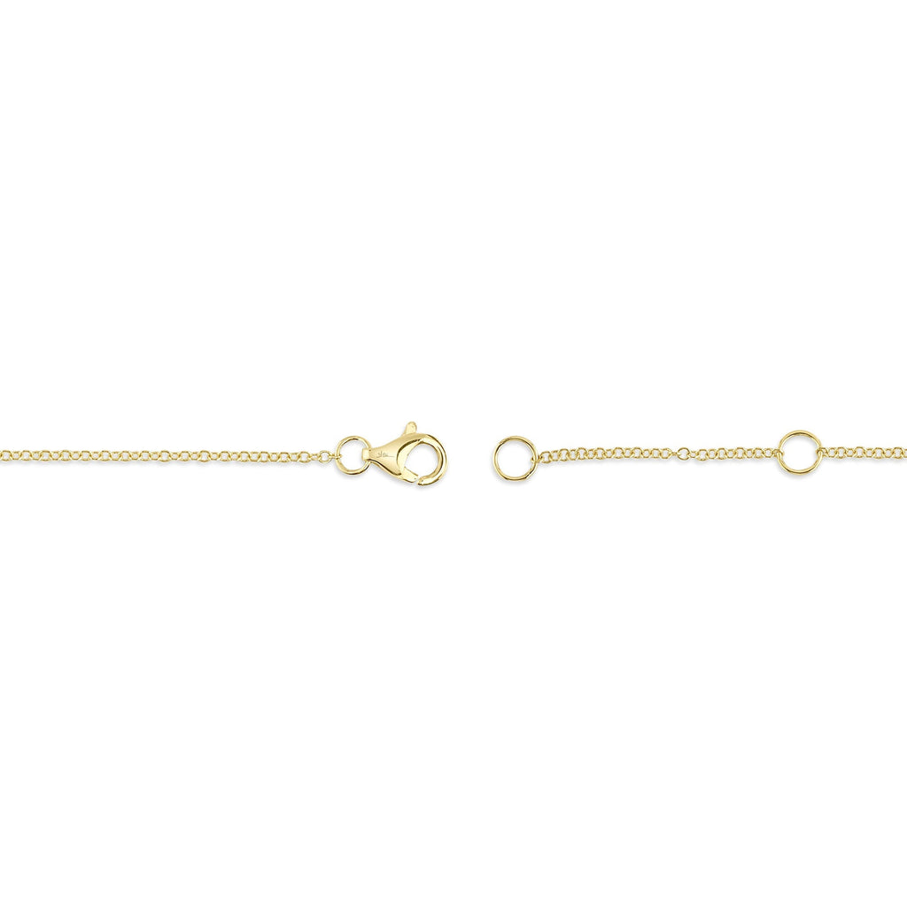 0.60CT 14K Y/G DIAMOND BEZEL NECKLACE