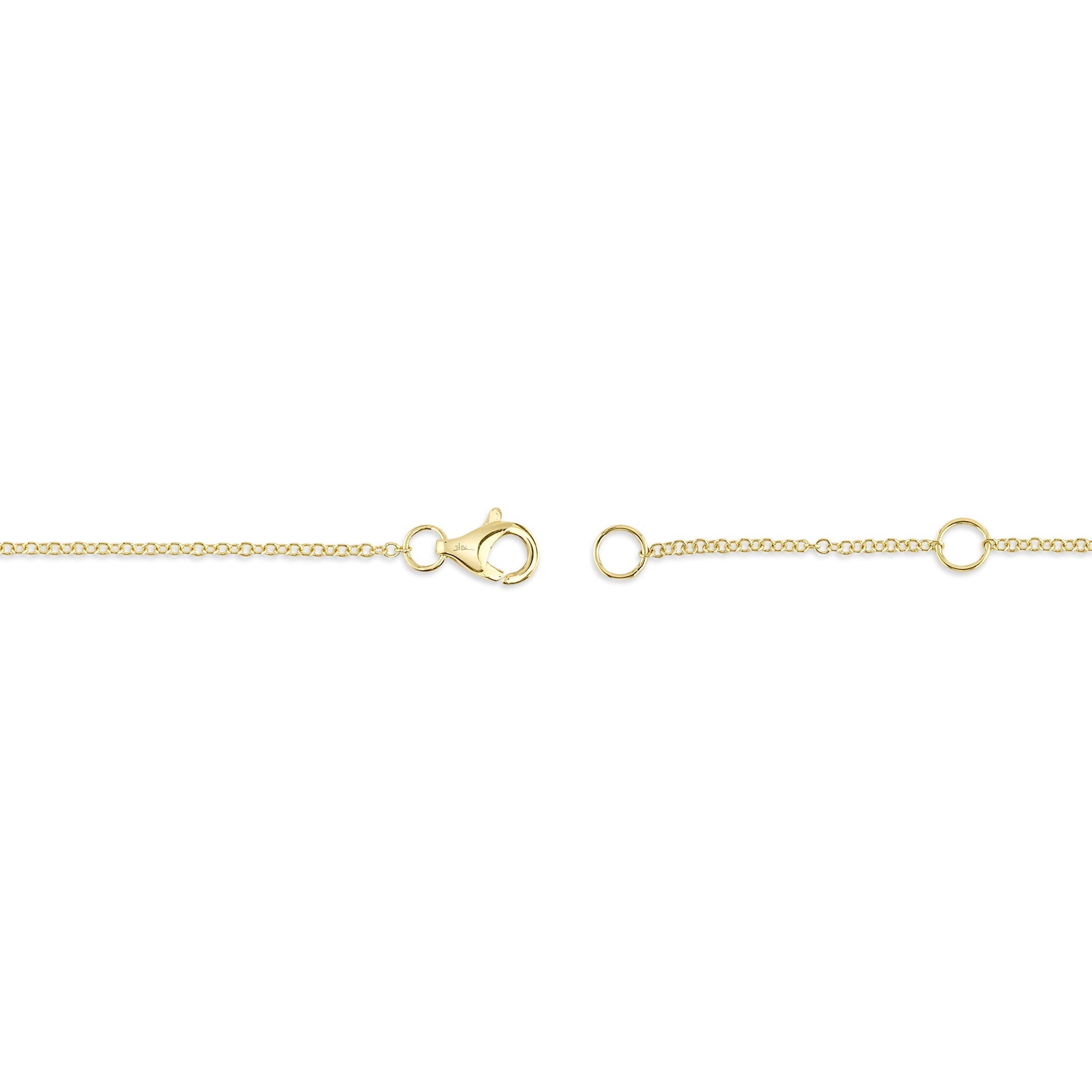 0.60CT 14K Y/G DIAMOND BEZEL NECKLACE