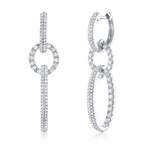 1.00CT 14K W/G DIAMOND OVAL EARRING